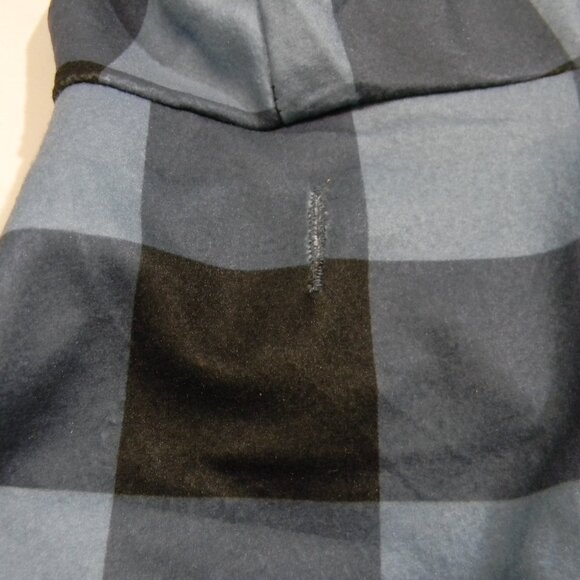 Wrangler Dog Hoodie Flannel Dog Sweater Black Blue Sz M Beagle, Standard Poodle - Picture 4 of 4